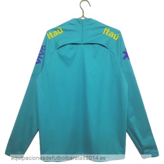 Nuevo Sudadera Entrenamiento Brasil 2022 Verde Azul Baratas